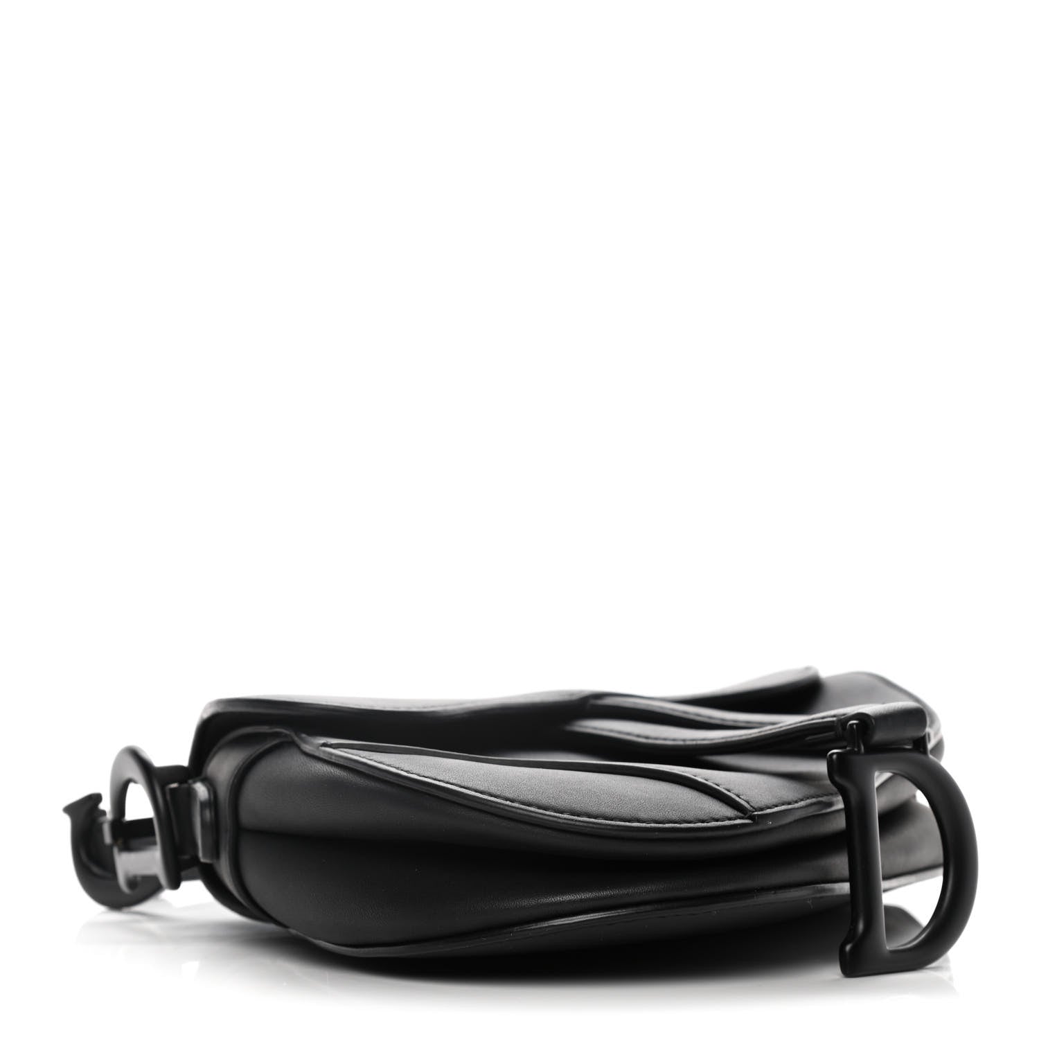Christian Dior Ultra Matte Calfskin Mini Saddle Bag Black 4 of 16