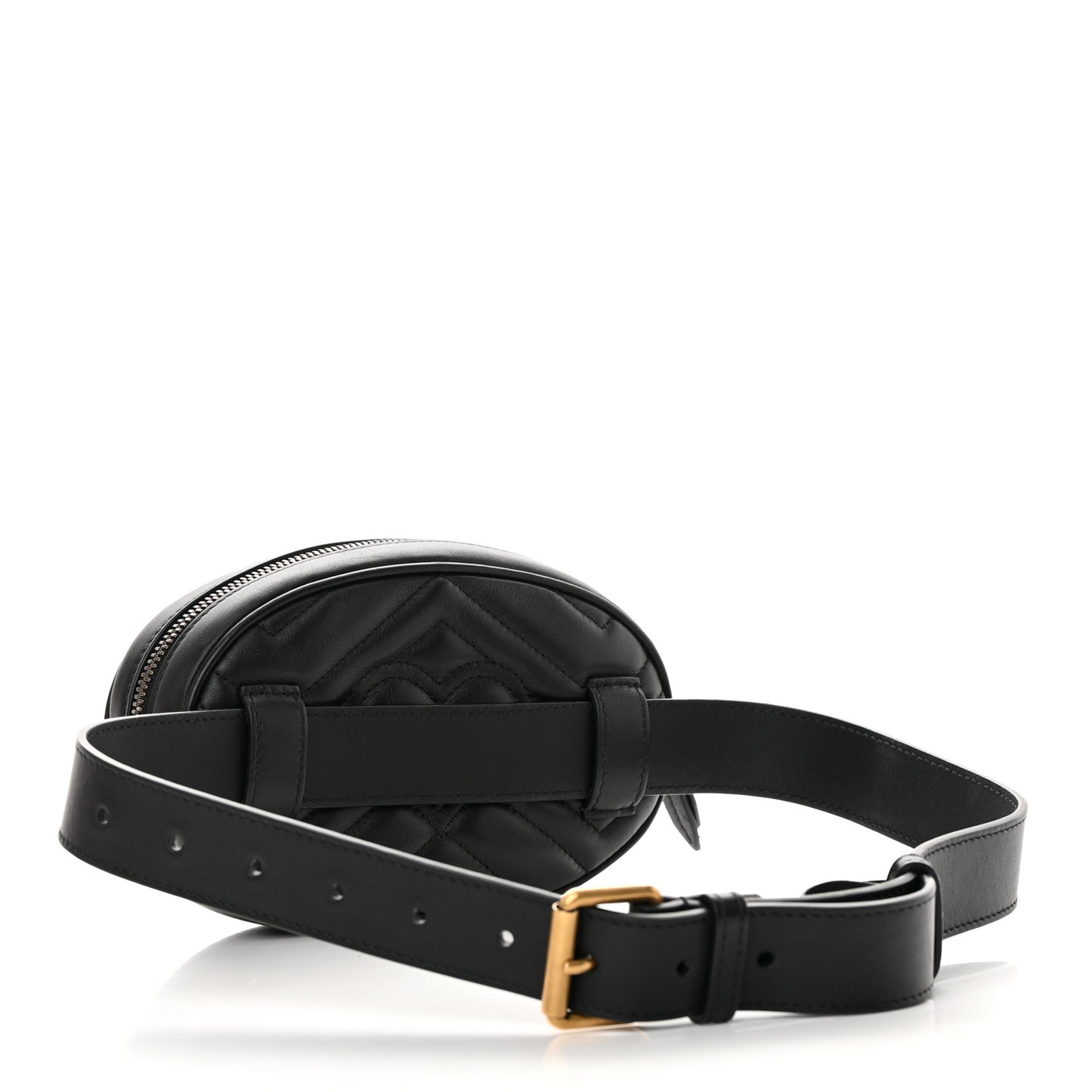 Calfskin Matelasse GG Marmont Belt Bag 75 30 Black