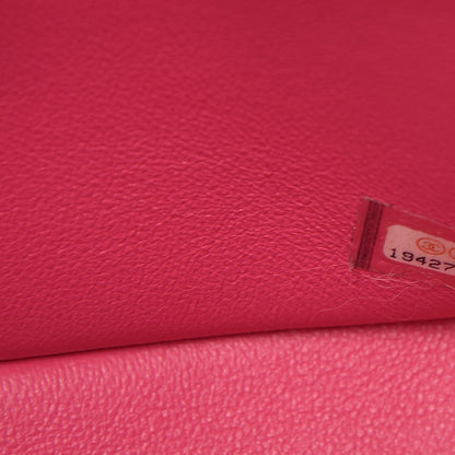 Chanel Lambskin Quilted Jumbo Double Flap Dark Pink 8 of 11