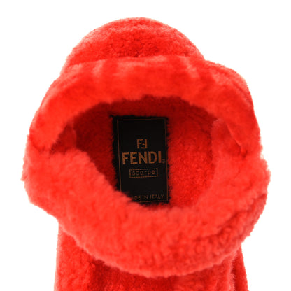 Fendi Shearling FF Fendi Feel Sandals 37.5 Georgia Georgia Scuro 7 of 8