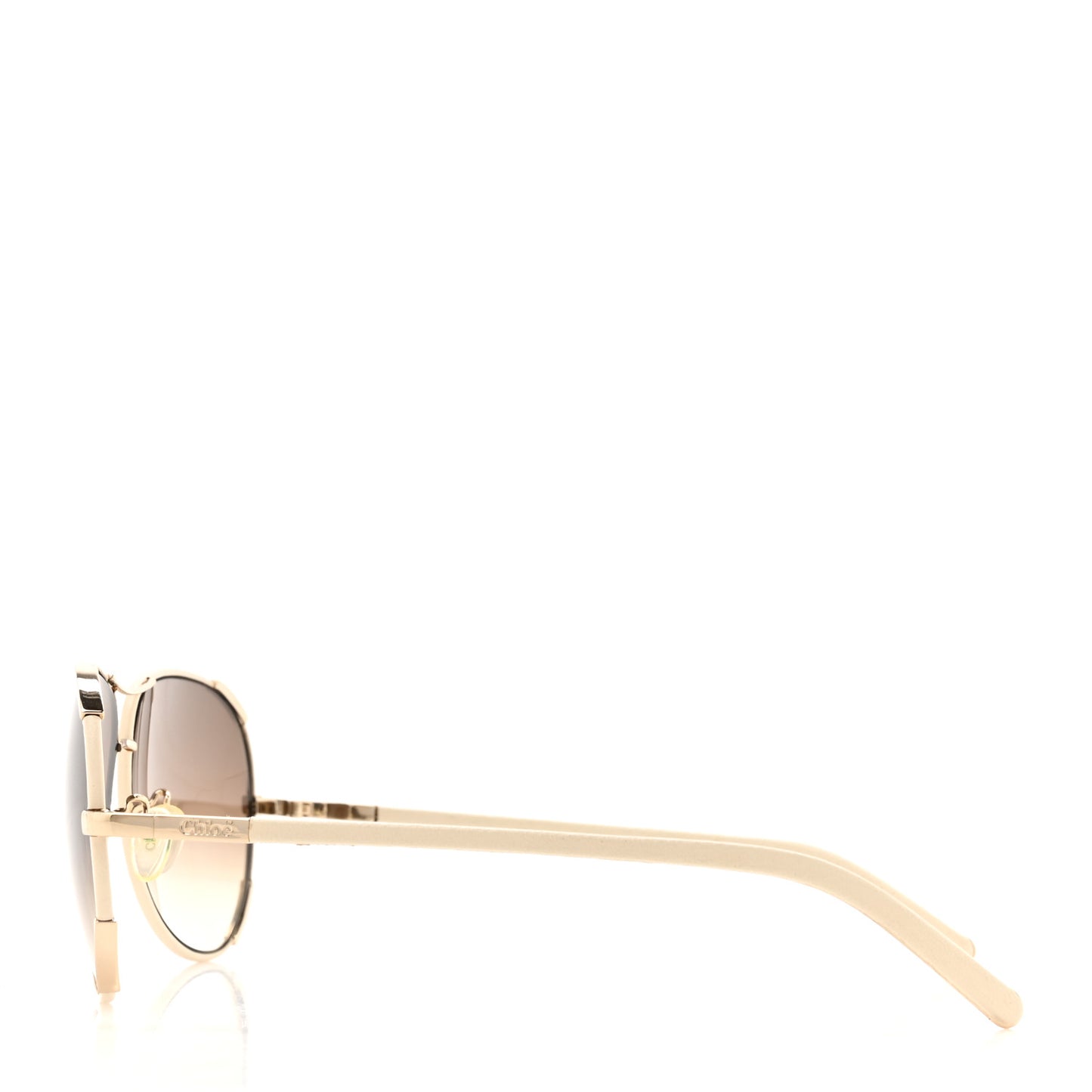 Metal Aviator Sunglasses CE100SL White Gold