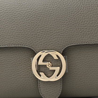 Gucci Dollar Calfskin Interlocking G Top Handle Shoulder Bag Loess 7 of 9