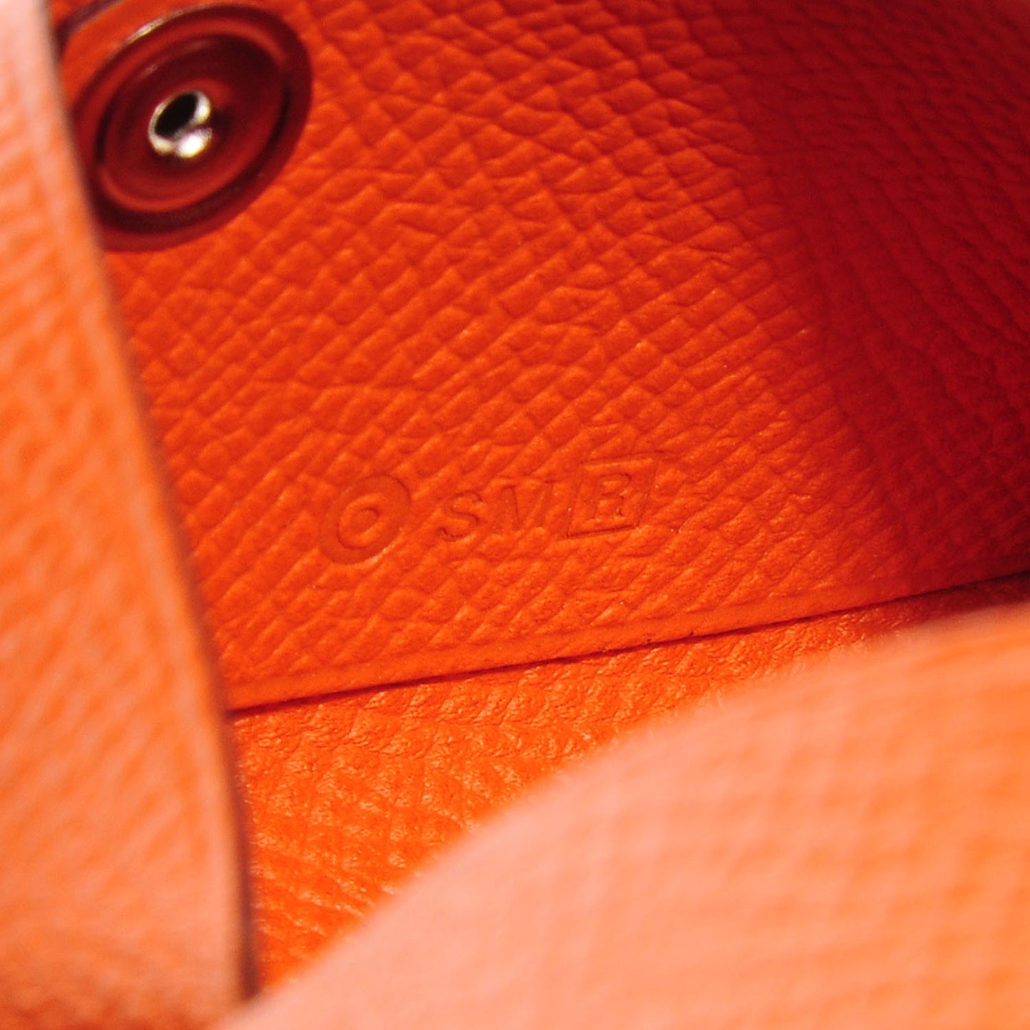 Epsom Calvi Card Case Orange