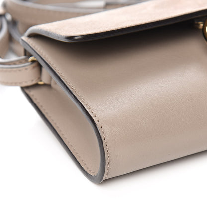 Chloe Suede Calfskin Mini Faye Shoulder Bag Motty Grey 8 of 11