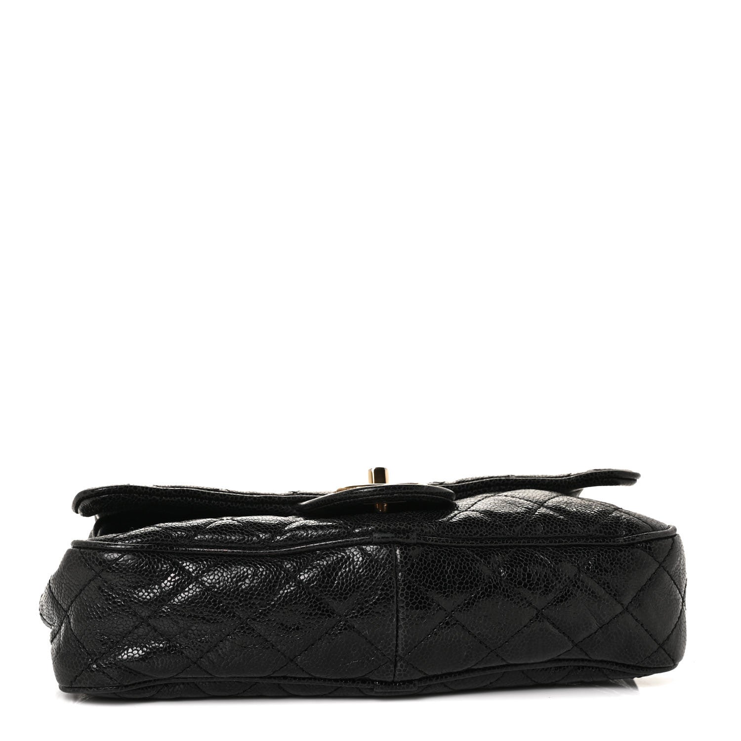 Chanel Crumpled Grained Calfskin Quilted Small Shiva Flap Black 3 of 8