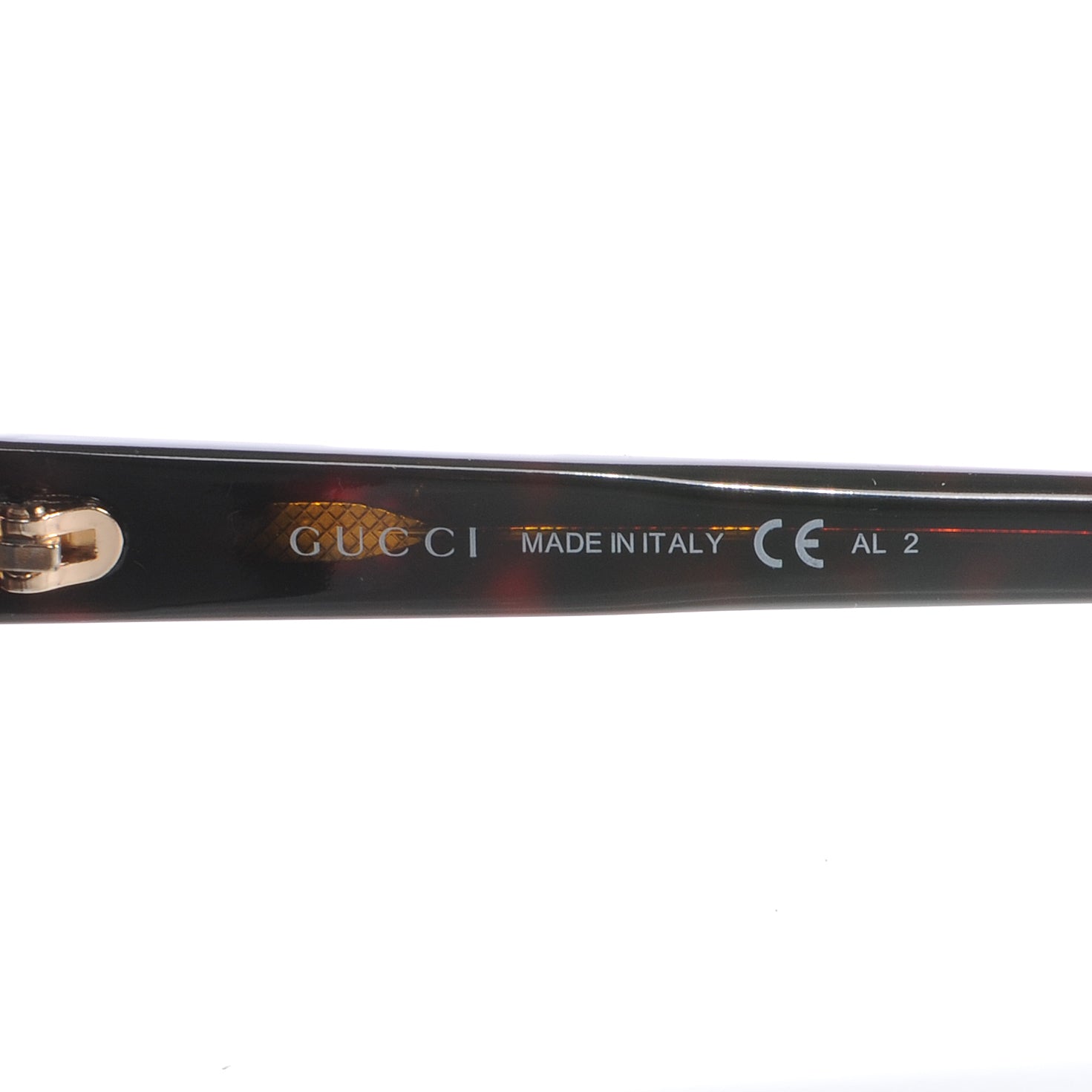 Gucci Tortoise Shell Web GG Sunglasses 3538 4 of 5