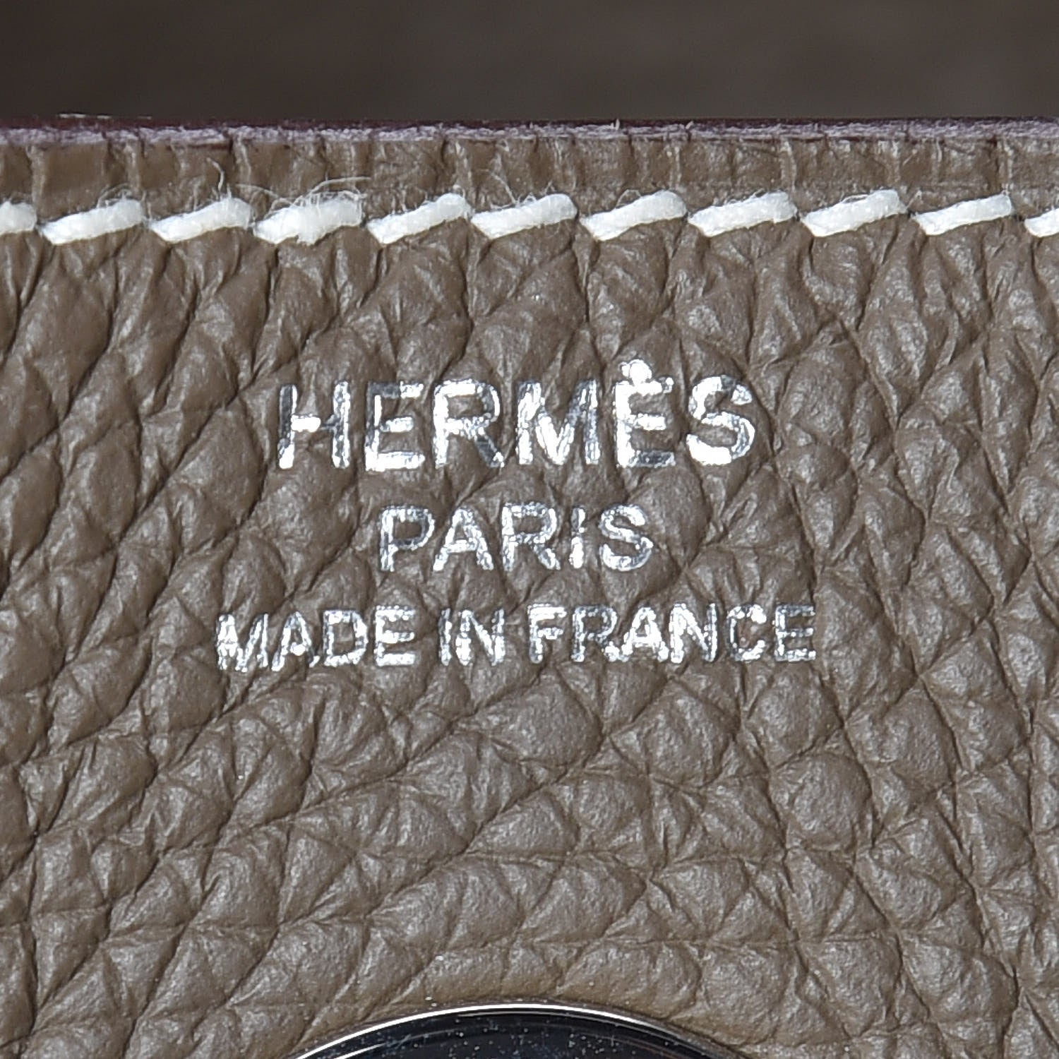 Hermes Taurillon Clemence Lindy 26 Etoupe 7 of 8