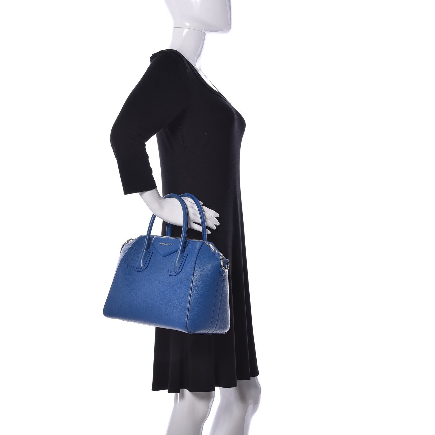 Givenchy Sugar Goatskin Small Antigona Indigo Blue 3 of 10