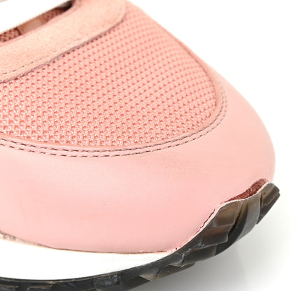Louis Vuitton Suede Calfskin Run Away Sneakers 38.5 Rouge Pink 17 of 19