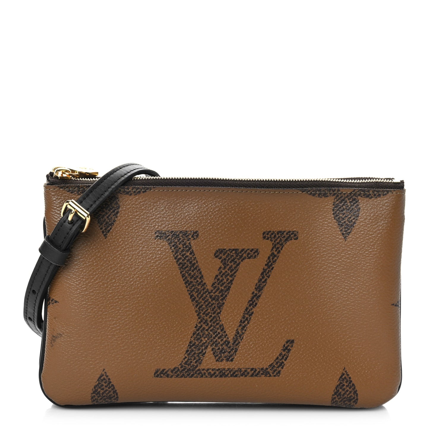 Reverse Monogram Giant Double Zip Pochette