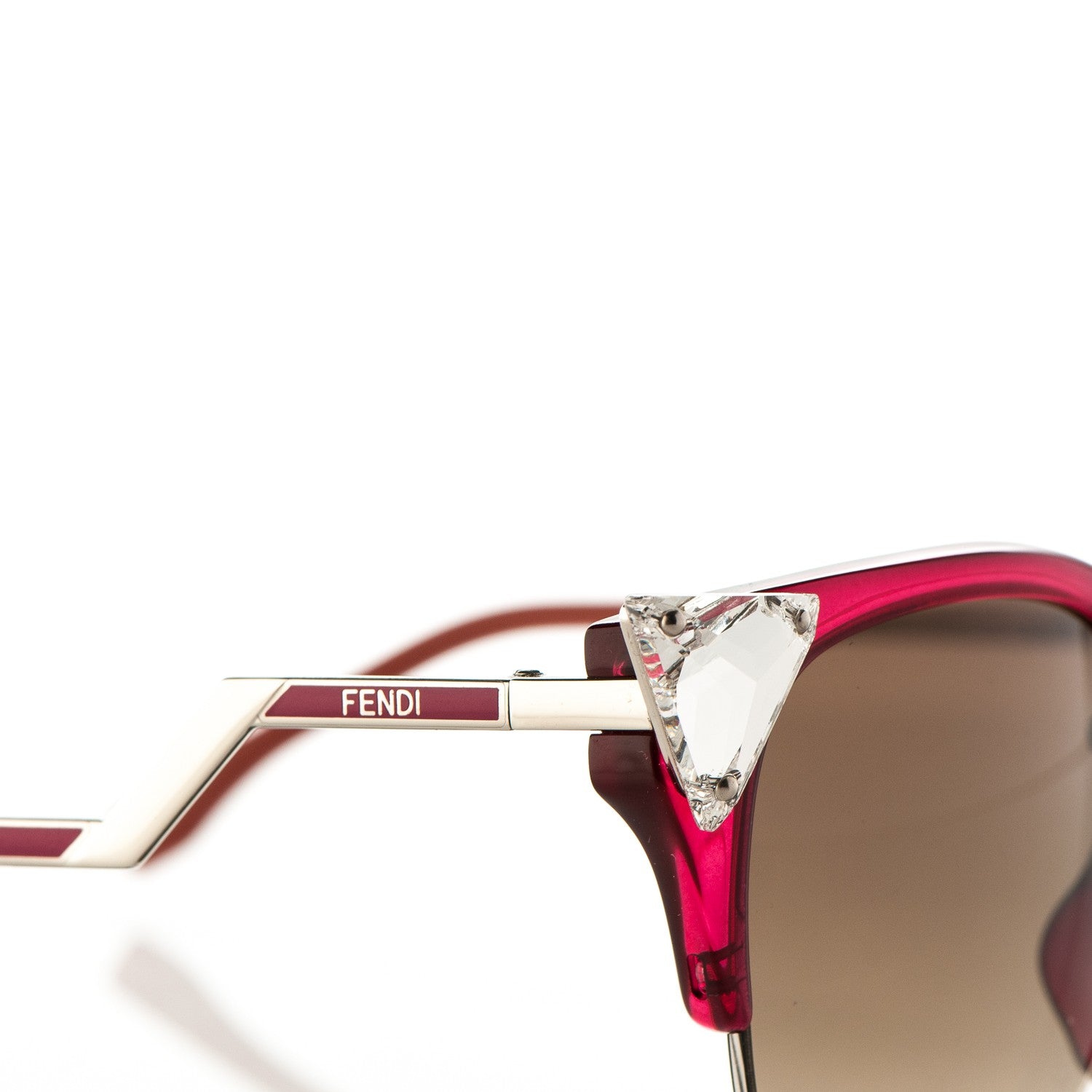 Fendi Iridia Sunglasses FF 0041/S Cherry Palladium 7 of 7