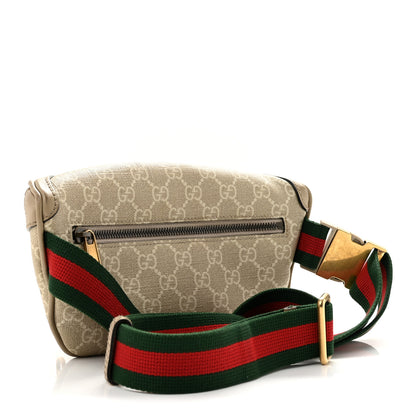 Gucci GG Supreme Monogram Textured Calfskin Web Retro Interlocking G Belt Bag Beige Mystic White Oatmeal 2 of 12