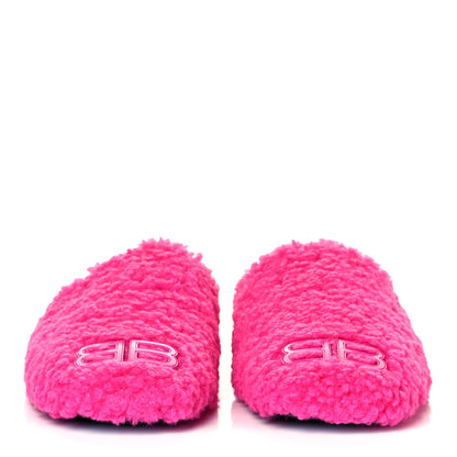 Balenciaga Faux Shearling Cosy BB Mules 38 Pink 2 of 7