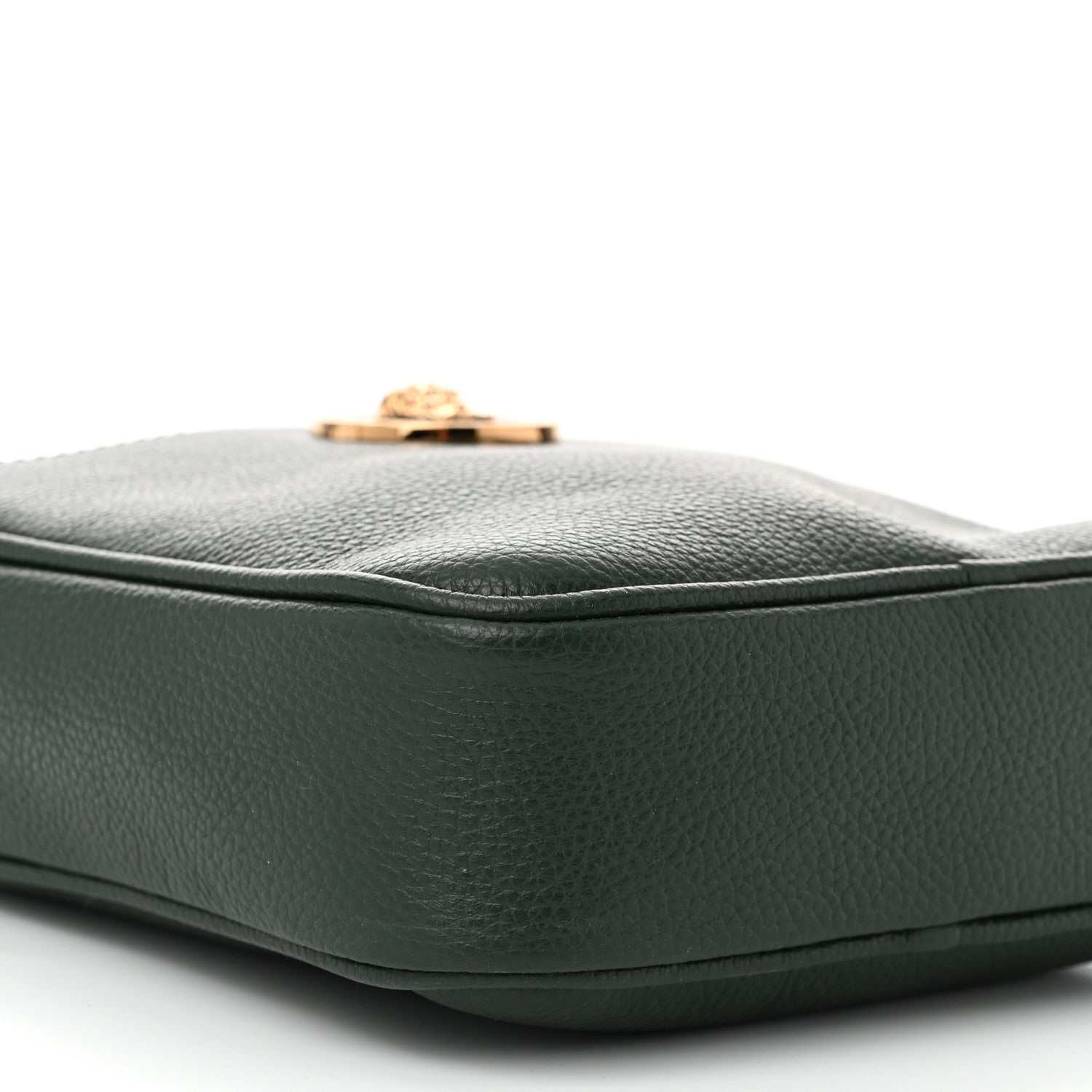 Versace Grained Calfskin Small Medusa Messenger Bag Green 7 of 9