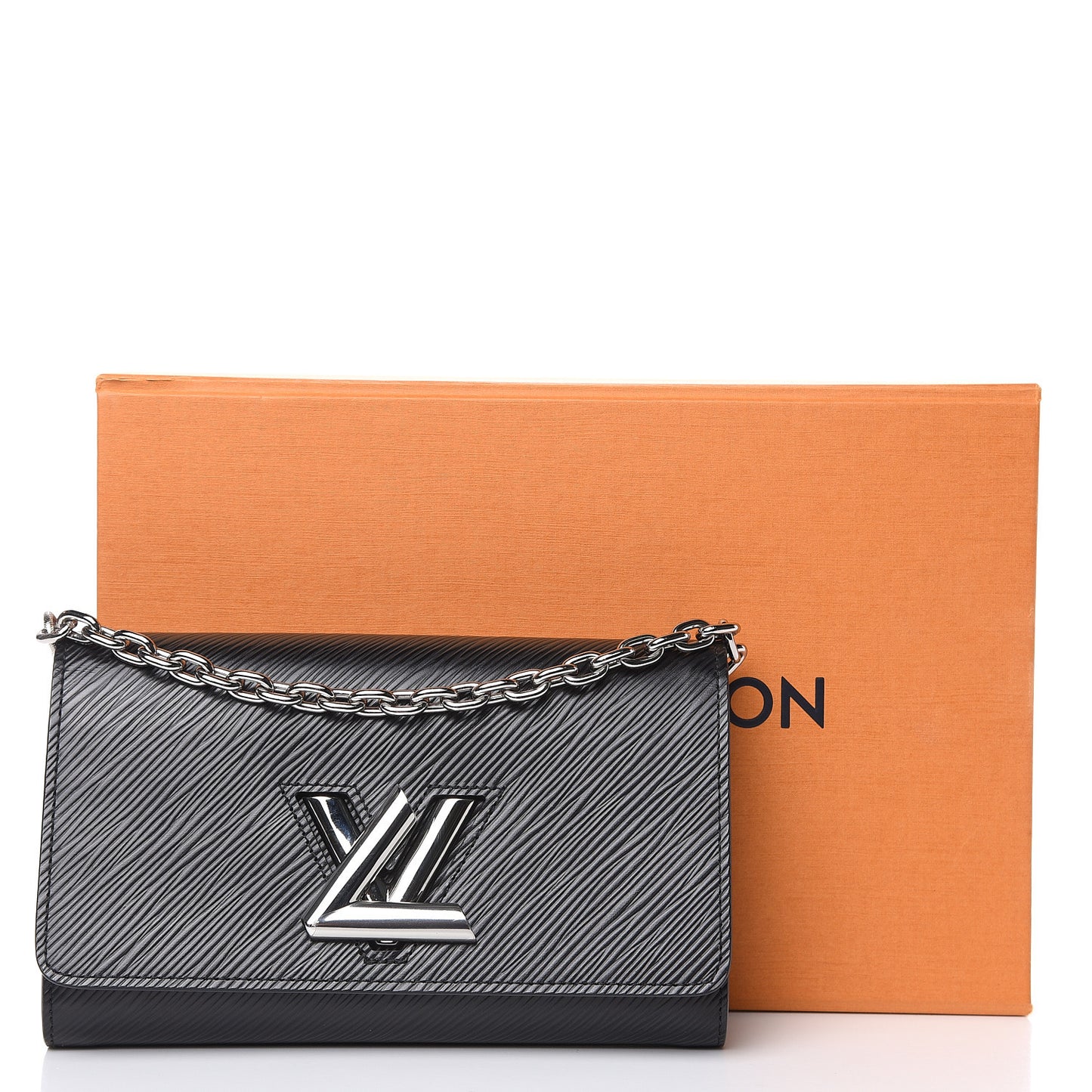 Epi Twist Chain Wallet Black