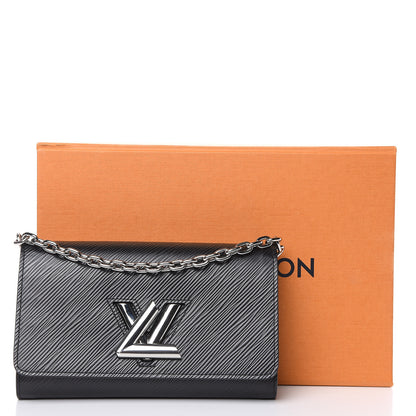Louis Vuitton Epi Twist Chain Wallet Black 8 of 8