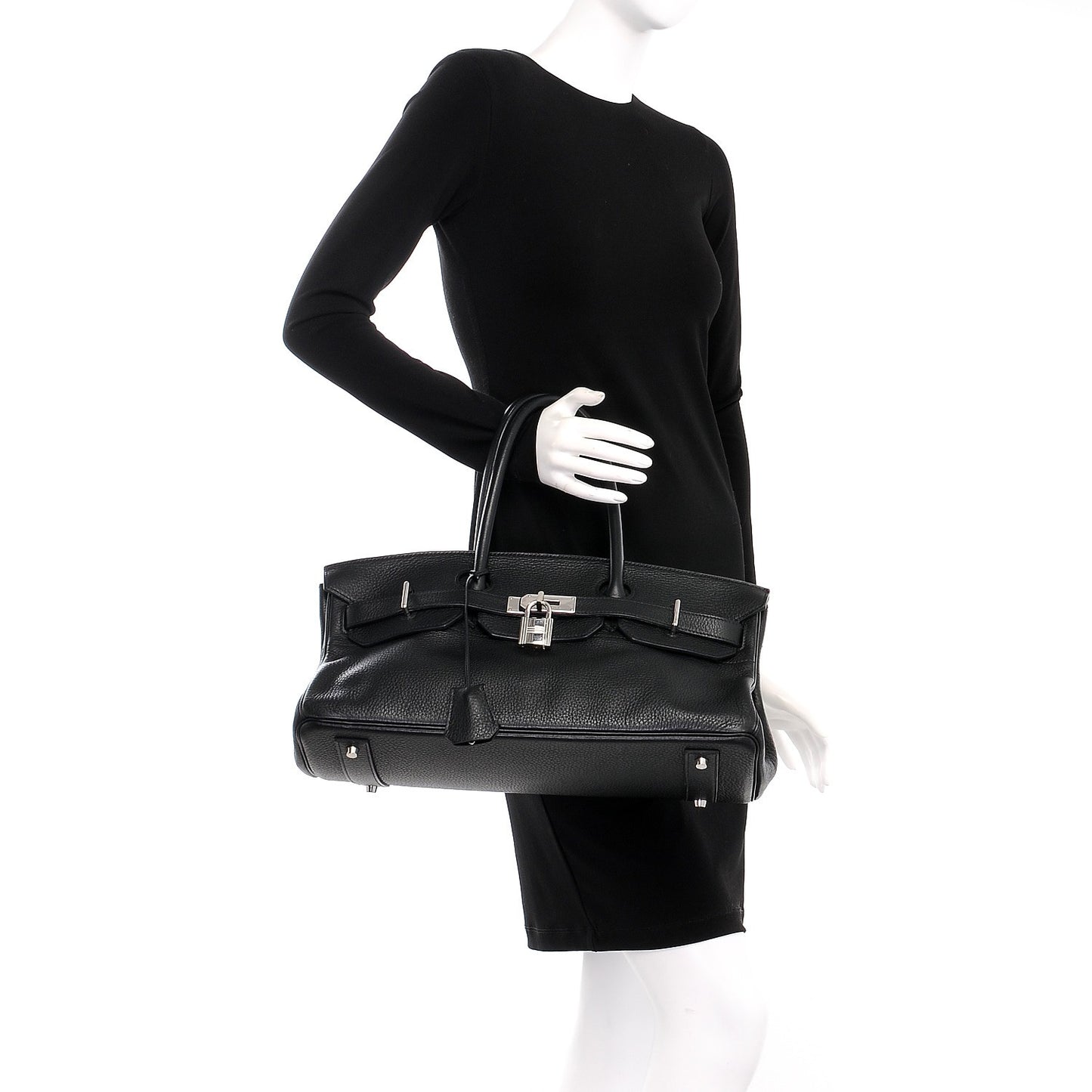 Taurillon Clemence JPG Birkin 42 Black