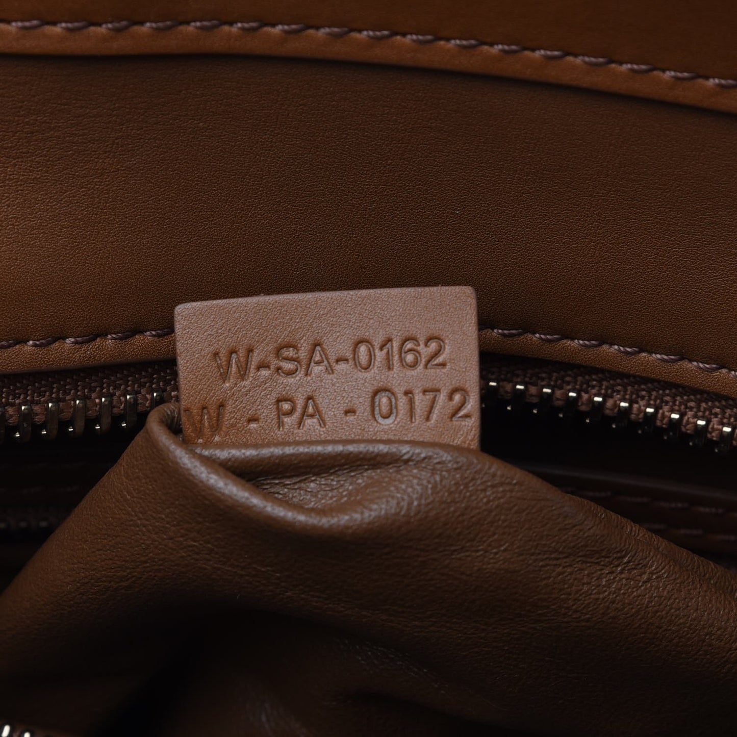 Smooth Calfskin Mini Tri-Color Luggage Brown