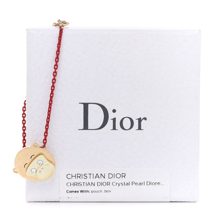 Christian Dior Crystal Diorelita Chinese New Year Monkey Bracelet Red 8 of 8