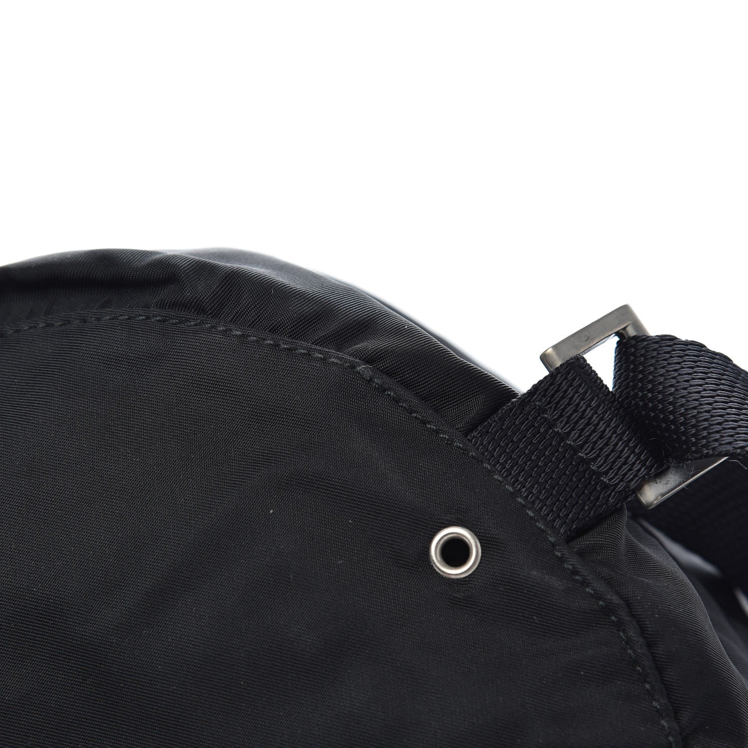 Prada Saffiano Tessuto Nylon Vela Bucket Messenger Black 8 of 8