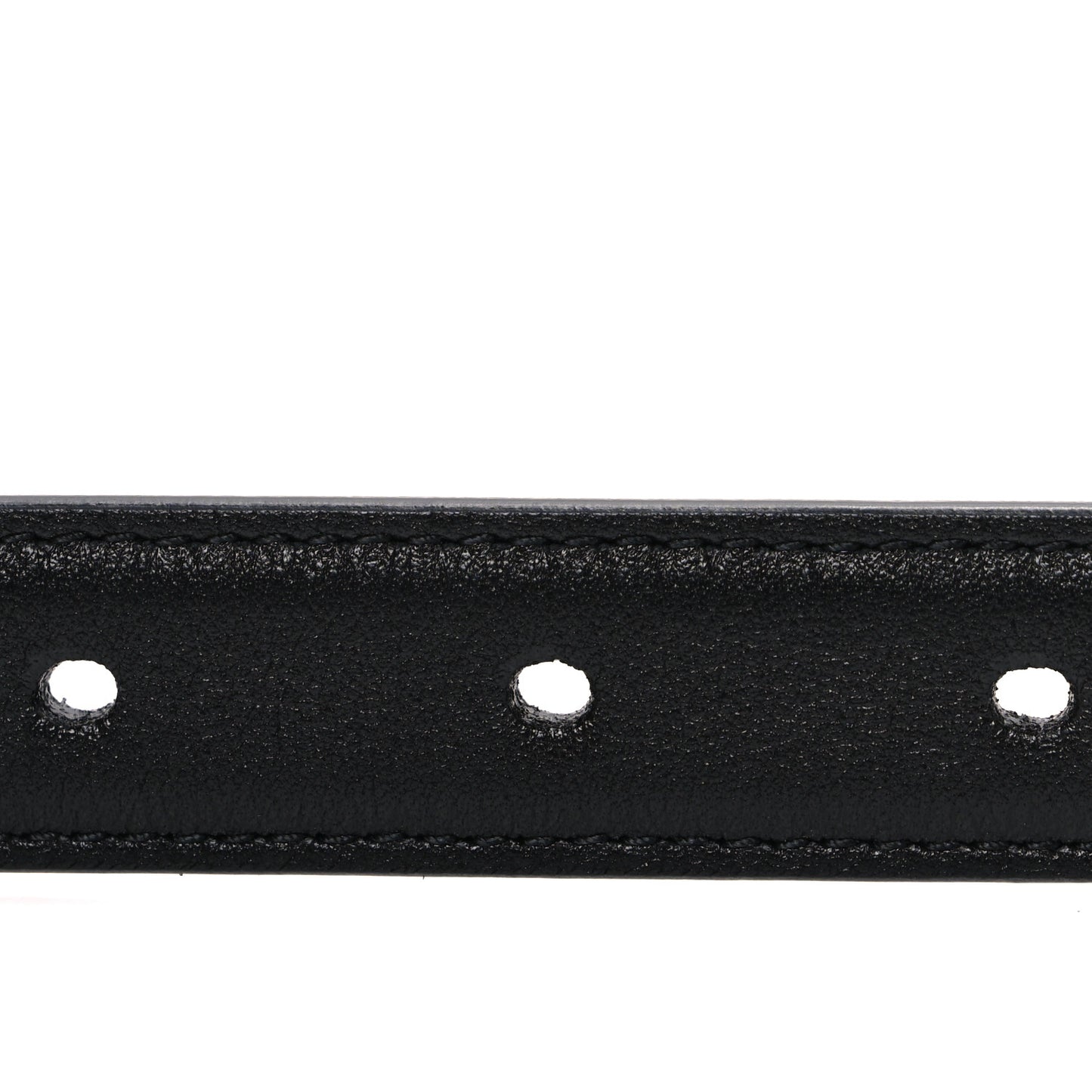 Smooth Calfskin Monogram Narrow Square Buckle Belt 65 26 Black