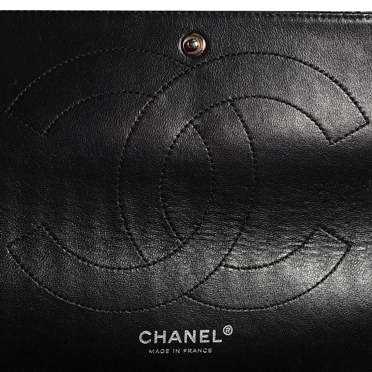 Chanel Metallic Calfskin Striped 2.55 Reissue 227 Flap Black 6 of 8