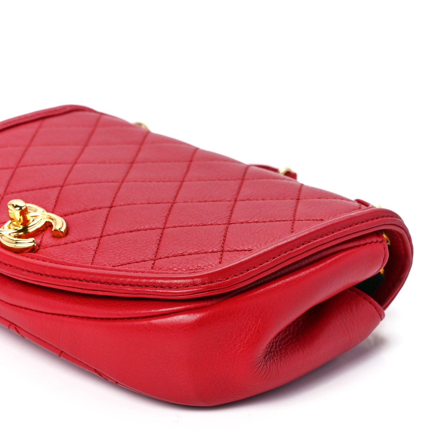 Chanel Calfskin Quilted Small Underline Flap Red 12 of 12