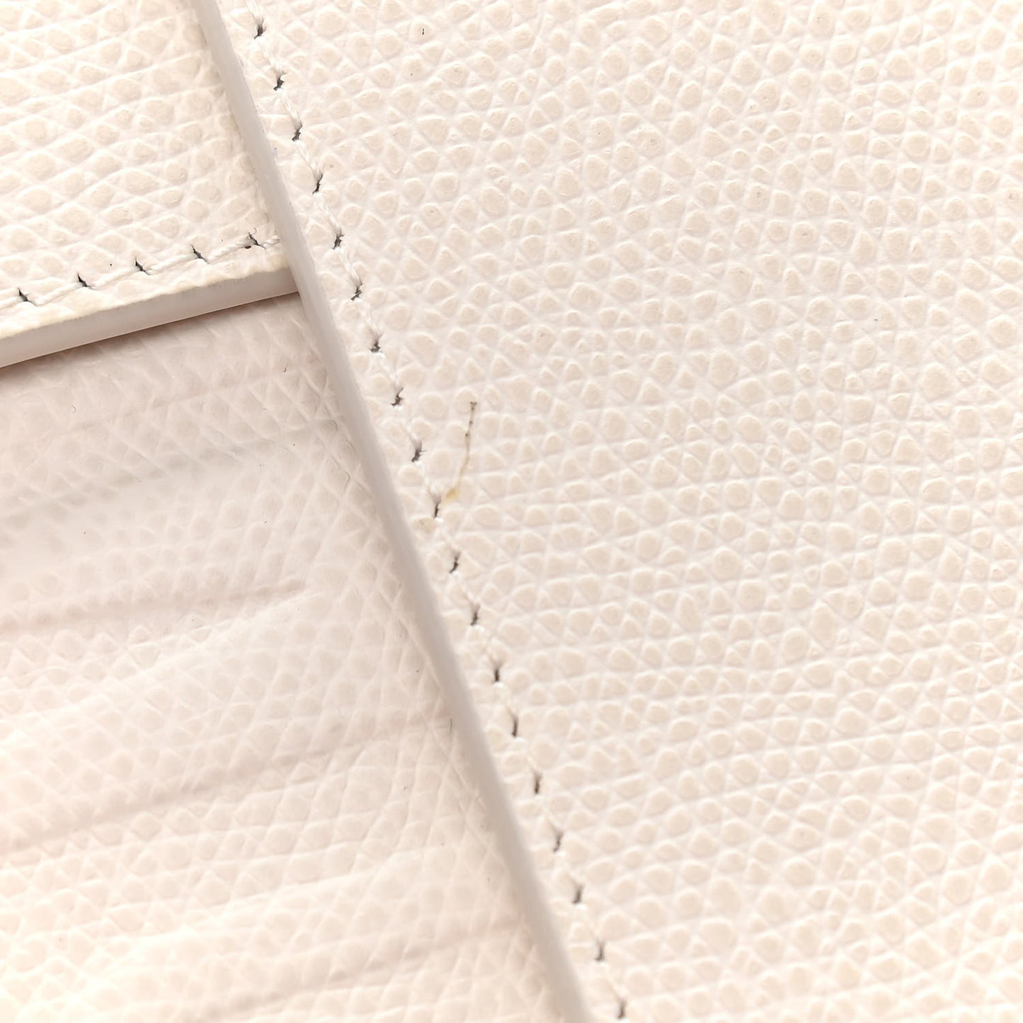 Ultra Matte Grained Calfskin 30 Montaigne Flap Bag White