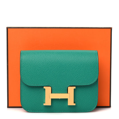 Hermes Epsom Constance Slim Wallet Vert Jade 9 of 9