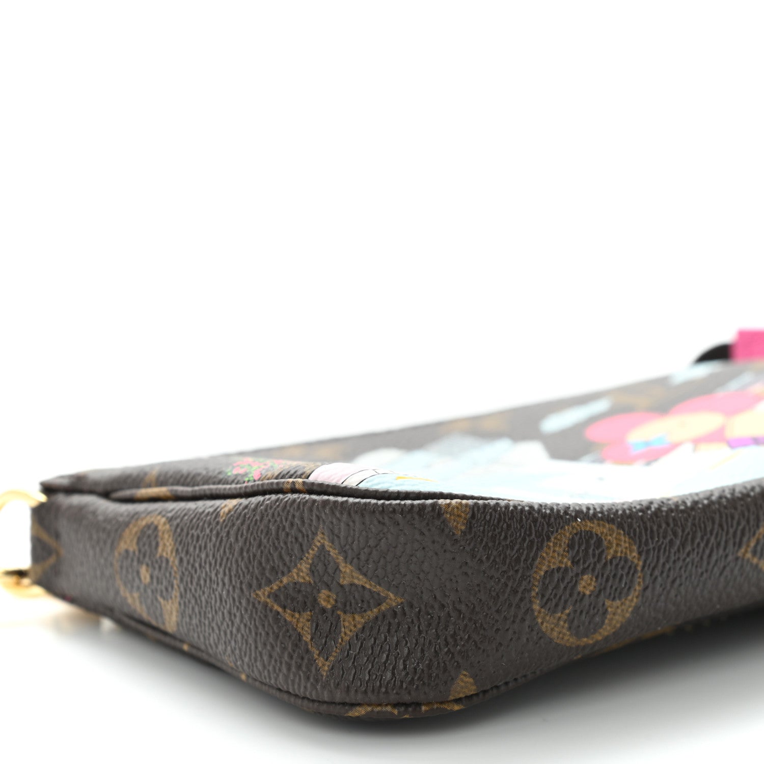 Louis Vuitton Monogram 2022 Christmas Animation Seoul Mini Pochette Accessories Fuchsia 8 of 9