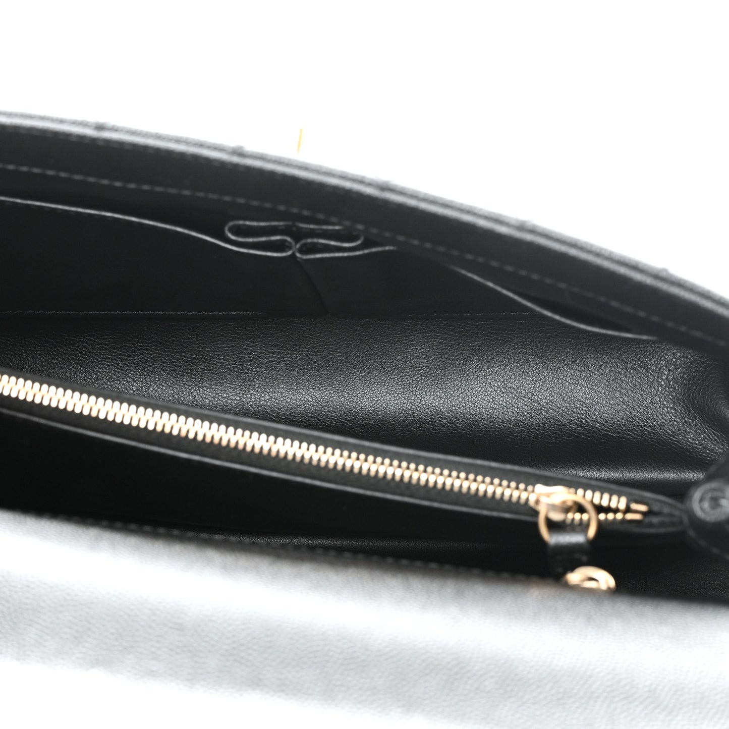 Caviar Lizard Quilted Small Coco Handle Flap Black