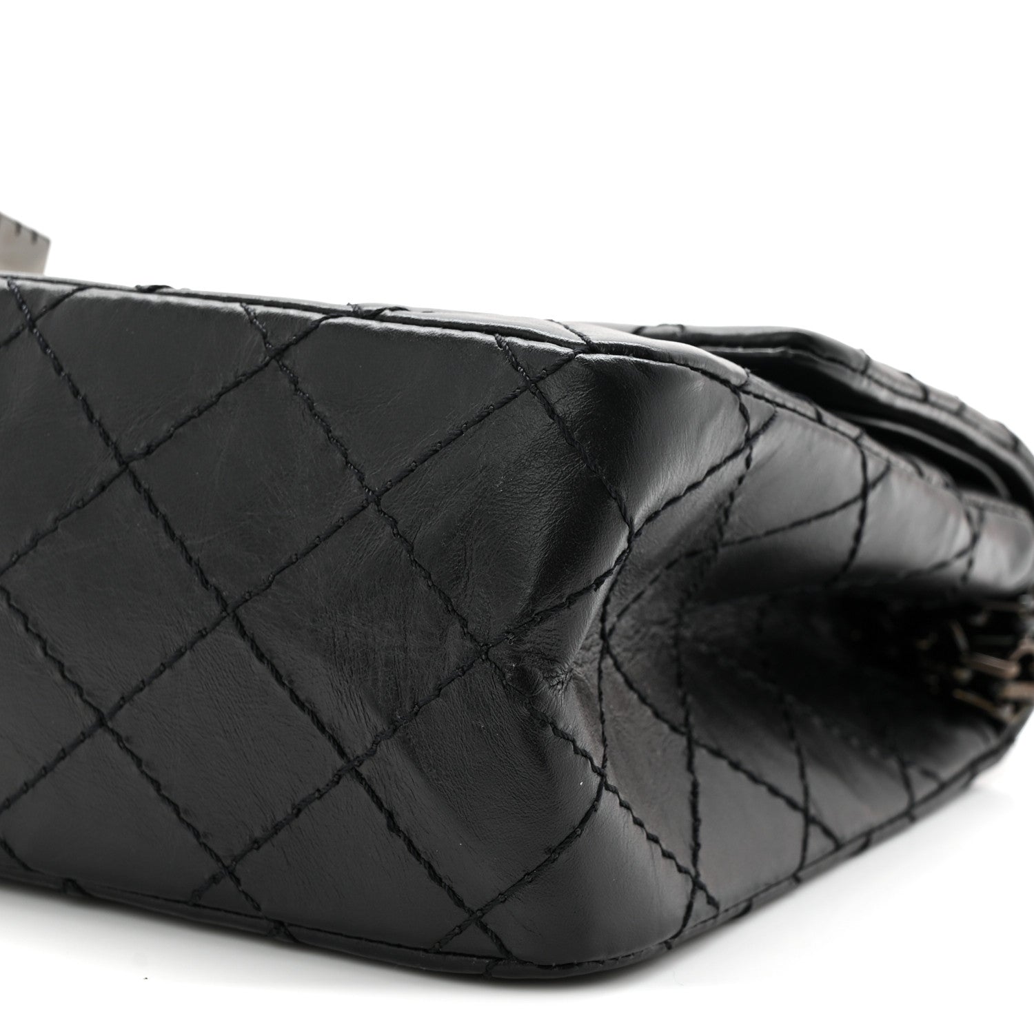 Chanel Aged Calfskin Quilted 2.55 Reissue 225 Flap So Black 10 of 11