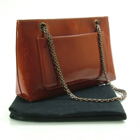 Chanel Patent Hybrid Rust Red 3 of 12