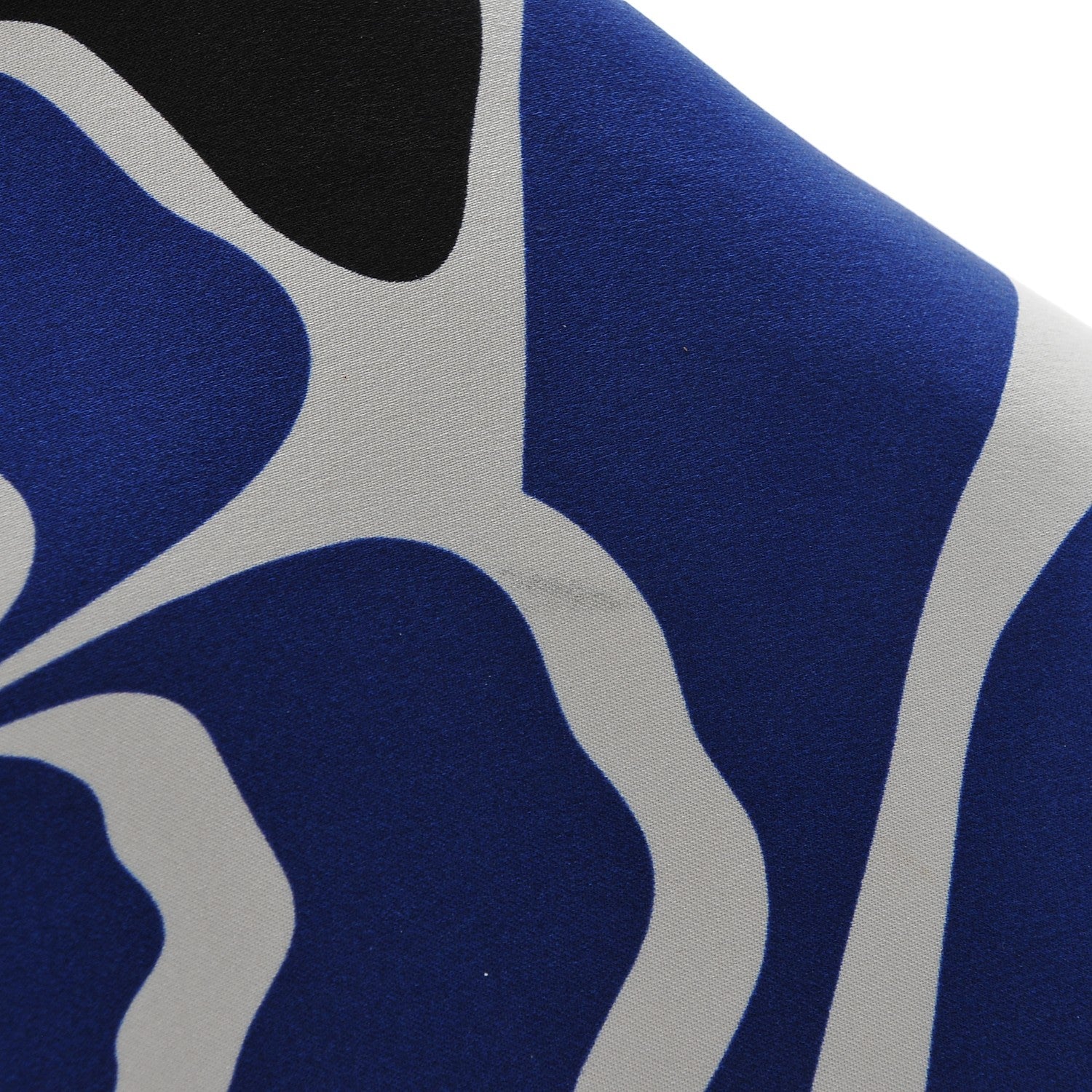 Alexander McQueen Silk Flower Collage De Manta Clutch Royal Blue Black 7 of 9