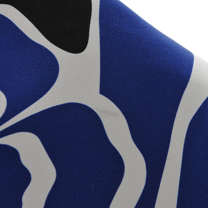 Alexander McQueen Silk Flower Collage De Manta Clutch Royal Blue Black 7 of 9