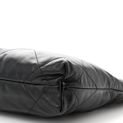 Chanel Shiny Calfskin Quilted Small Chanel 22 Black 10 of 10