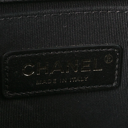 Chanel Caviar Chevron Quilted Medium Boy Flap Black 5 of 11