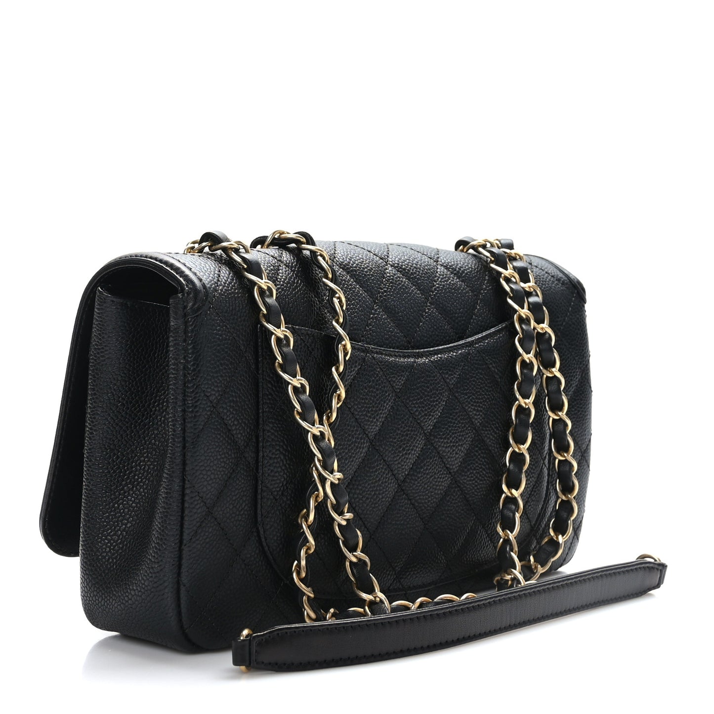 Caviar Quilted Medium CC Filigree Flap Black
