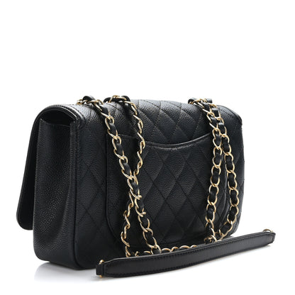 Chanel Caviar Quilted Medium CC Filigree Flap Black 3 of 10