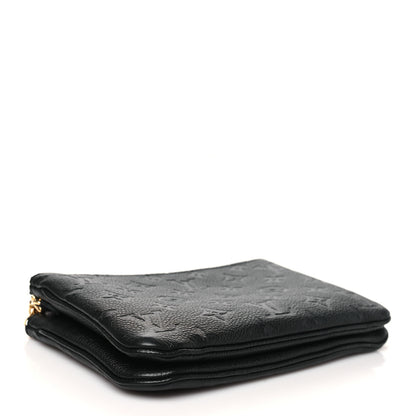 Louis Vuitton Empreinte Double Zip Pochette Black 4 of 11