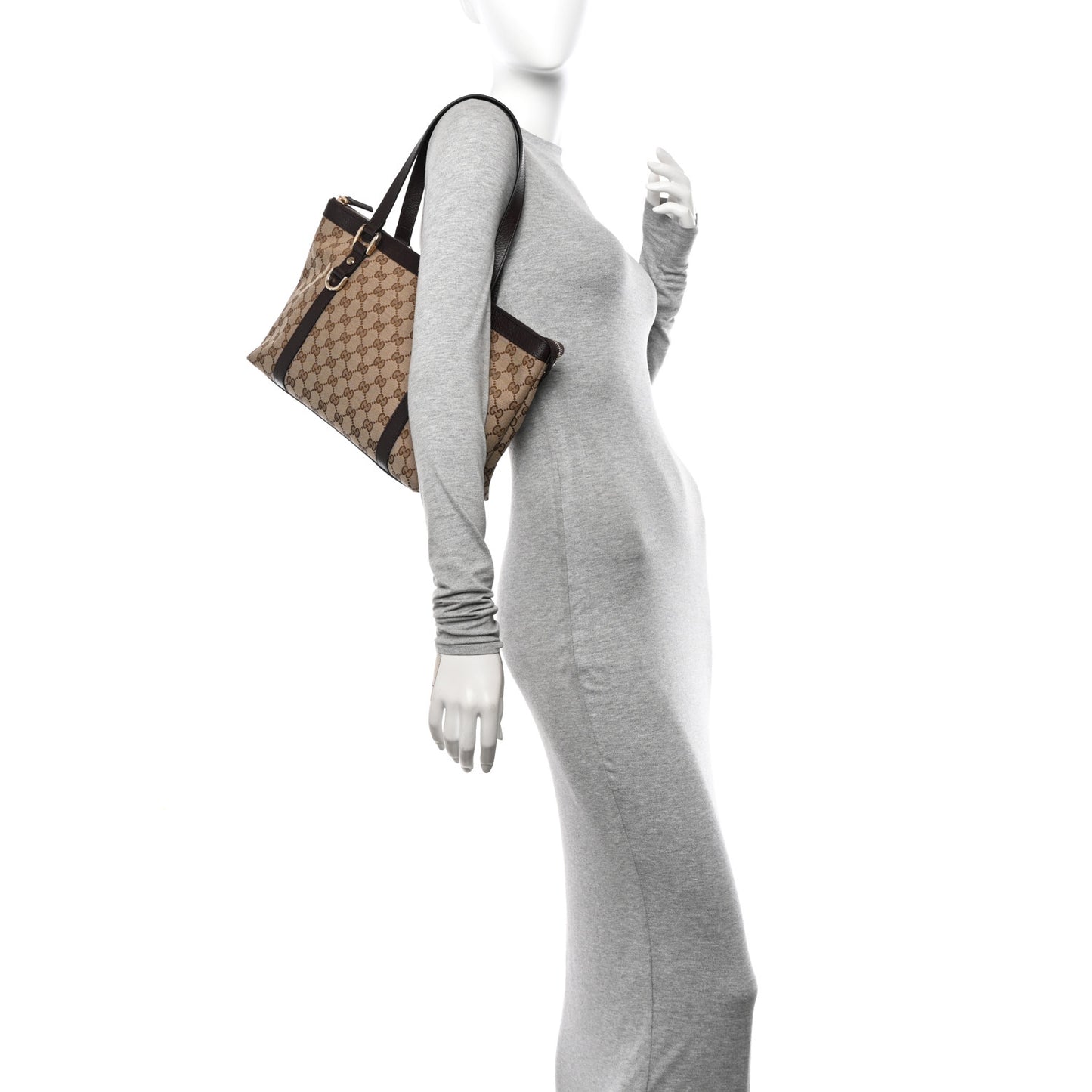 Monogram Medium Abbey Tote Brown