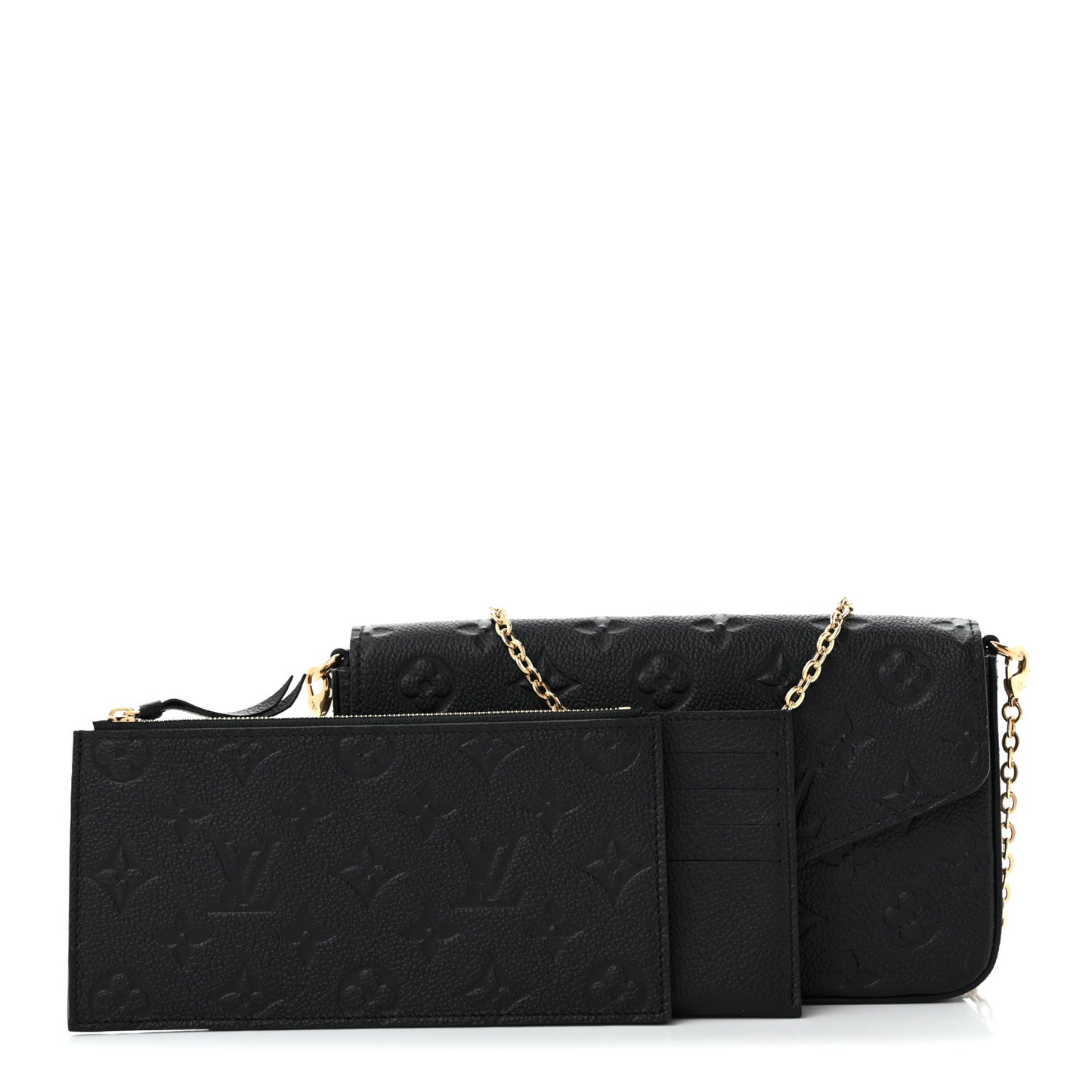 Empreinte Pochette Felicie Chain Wallet Black