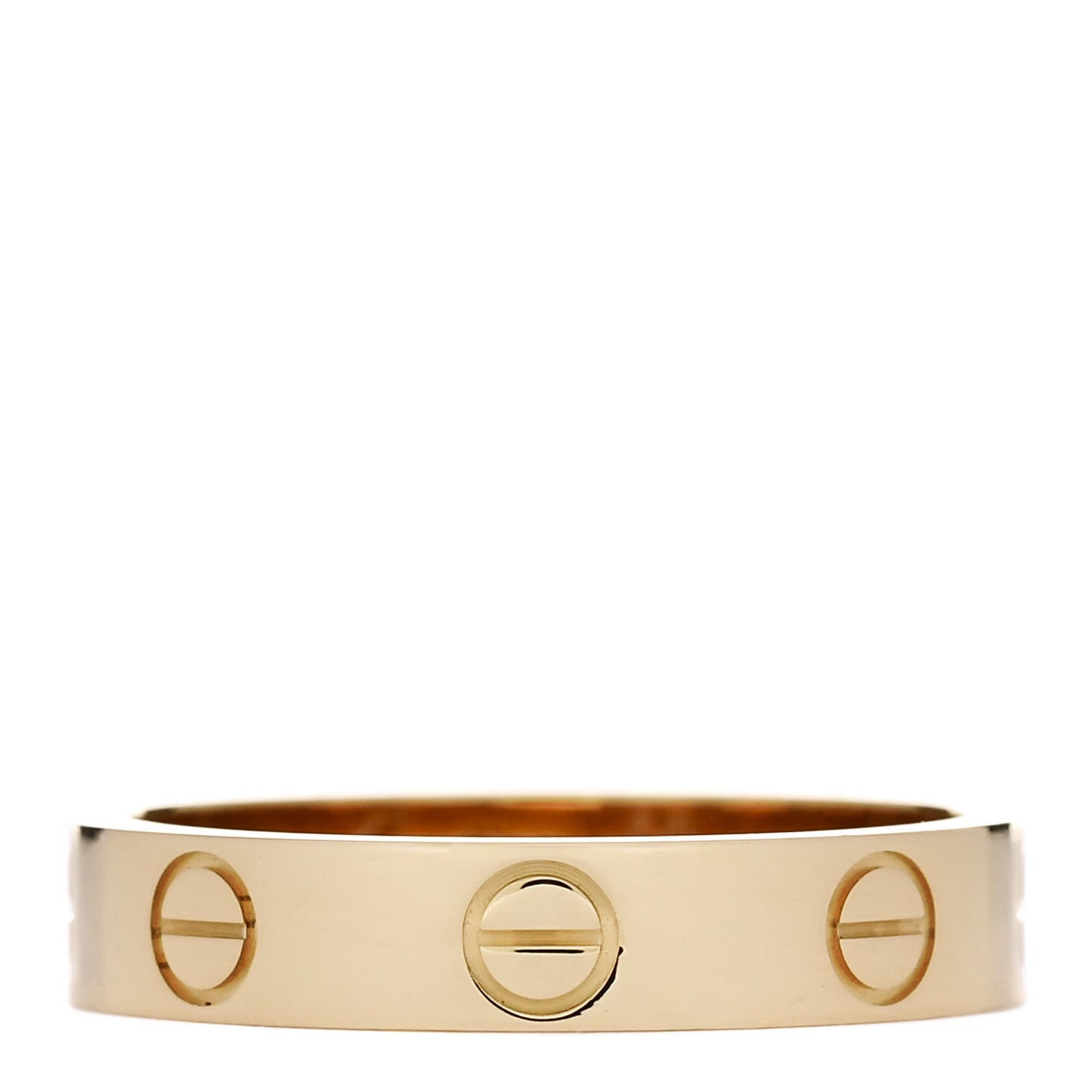 18K Yellow Gold 3.5mm LOVE Wedding Band Ring 50 5.25