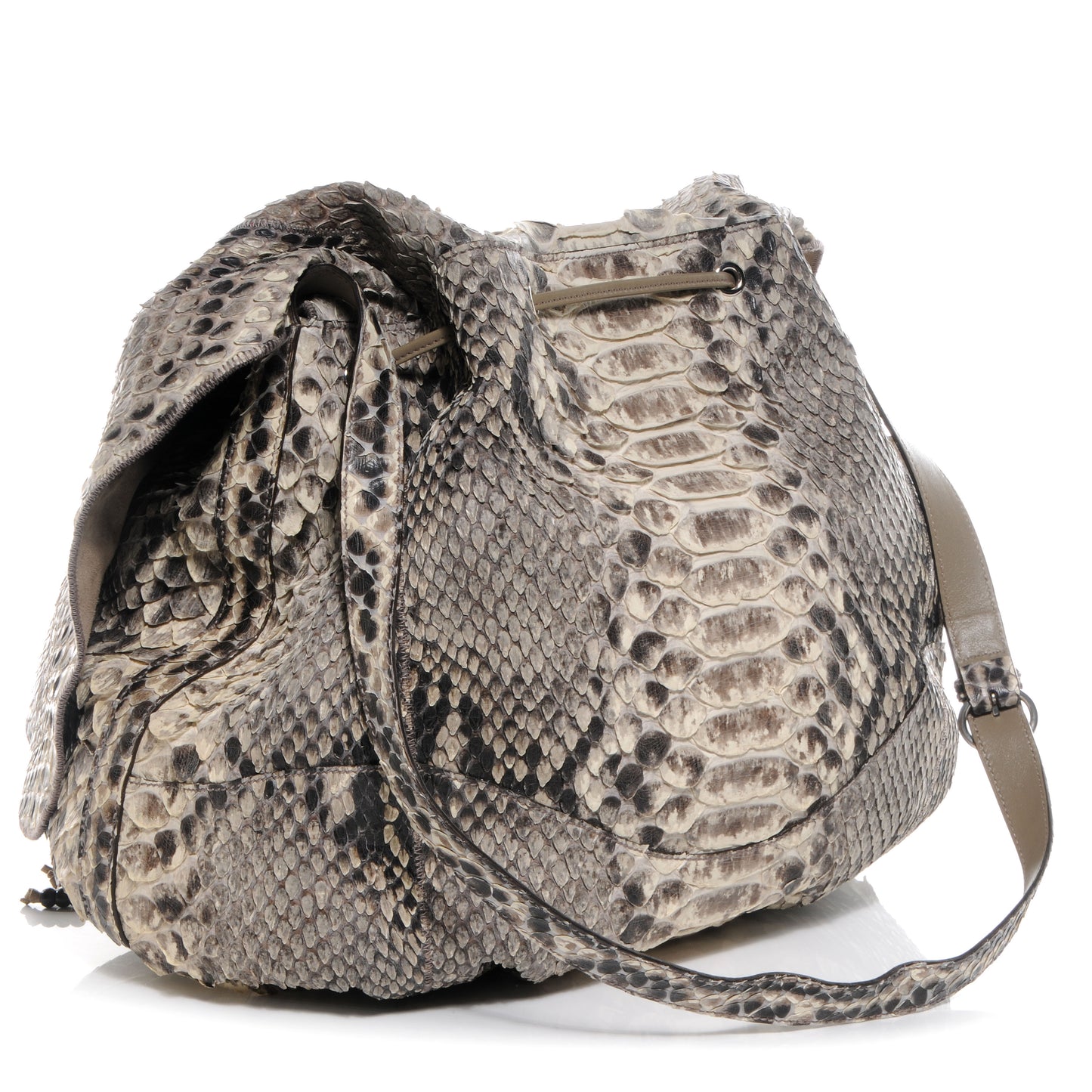 Python Messenger Bag Ivory