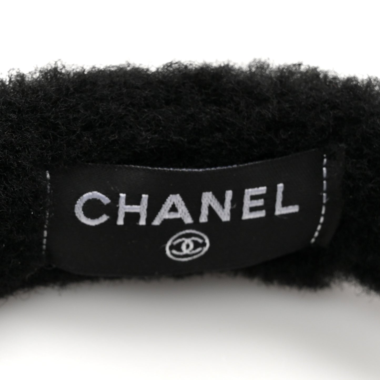 Shearling CC Ear Muffs Black