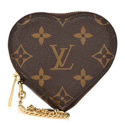Louis Vuitton Monogram Leopard Coeur Heart Coin Purse Blanc Corail 1 of 7