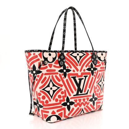 Louis Vuitton Monogram Giant Crafty Neverfull MM Creme Rouge Black 4 of 11