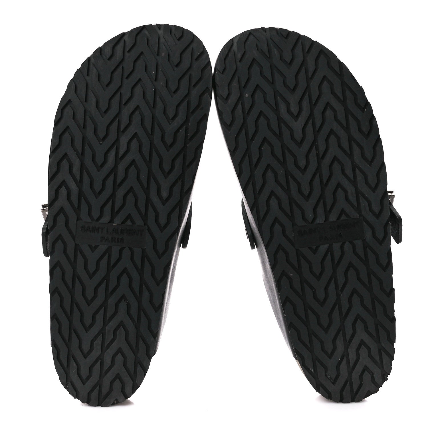 Saint Laurent Calfskin Buckle Jimmy Clog 39 Black 5 of 9