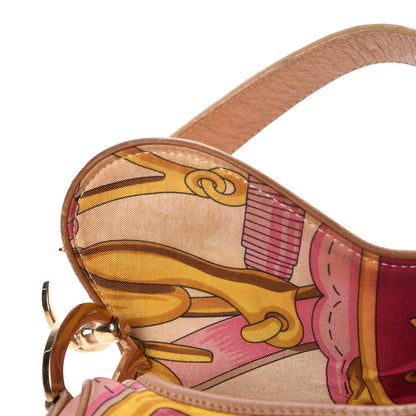 Christian Dior Satin Print Saddle Bag Multicolor 20 of 20