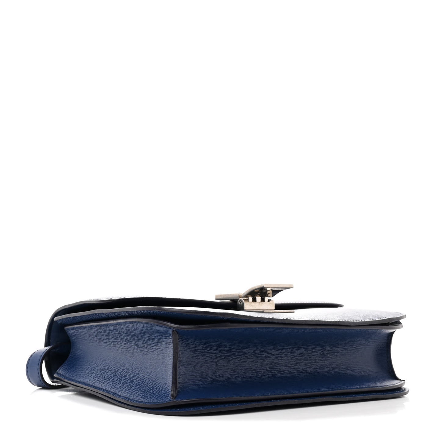 Liege Calfskin Medium Classic Box Flap Bag Blue